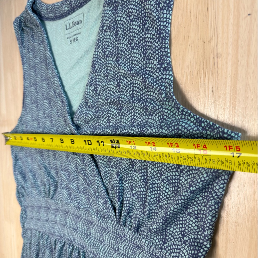 L.L. Bean Blue Patterned Mini Dress - Picture 5 of 8